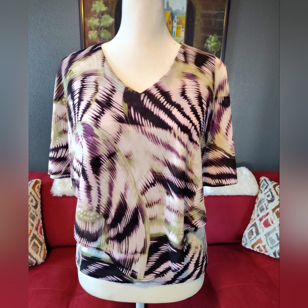 JM Collection Size PP Purple, White and Grey